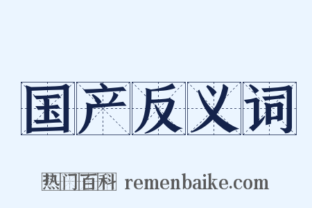 国产反义词是什么意思的图片